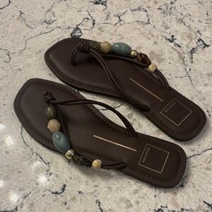 Dolce vita square toe beaded sandals